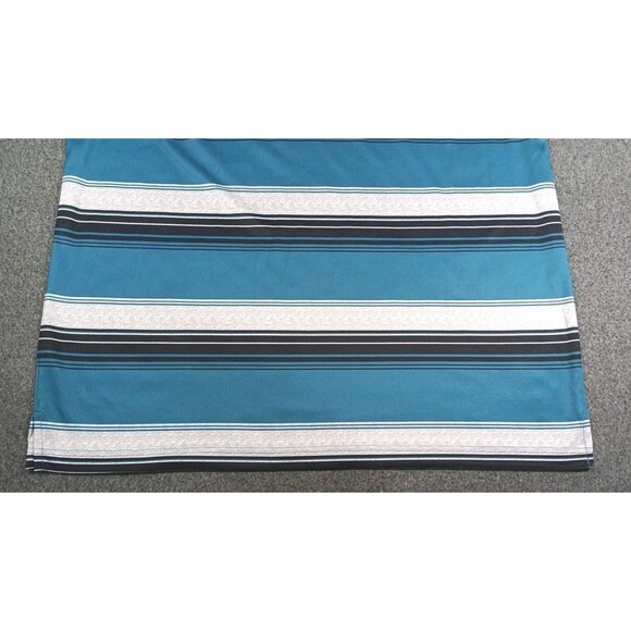 Grand Slam Performance Golf Polo Teal Black Gray Stripe Shirt Mens Size XXL - Picture 6 of 12